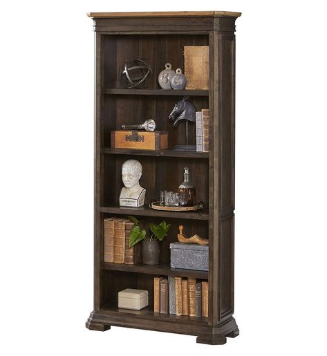 Martin Furniture IMSA3678 Executive Open Bookcase, Fully Assembled, Brown Dark Bookshelves, Brown Bookcase, Bookcases For Sale, 5 Shelf Bookcase, Wood Ladder, Bookcase Wall, Open Bookcase, Kids Bookcase, Standing Shelves