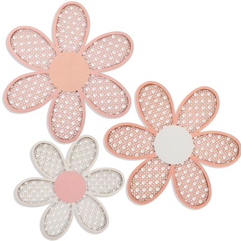 PRICES MAY VARY. Daisy Wall Decor Set of 3: what you will receive are 3 pieces of boho nursery decor in different sizes, designed in a unified daisy patterns in the theme of boho style; Enough quantities and various sizes can basically meet your interior decoration needs and satisfy your personal preferences Trustworthy to Apply: our daisy boho wall decor is mainly made of quality wood material with exquisite workmanship and well polishing, safe and odorless, reliable and sturdy, no wood chips, Daisy Wall Decor, Wall Decor Flowers, Nursery Rustic, Home Office Nursery, Rattan Flower, Daisy Wall, Flower Wall Hanging, Office Nursery, Rustic Nursery