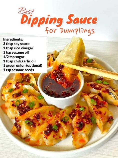 Dipping Sauce For Dumplings, Sauce For Dumplings, Asian Sauce Recipes, Sesame Seeds Recipes, Dumpling Dipping Sauce, Homemade Sauce Recipes, Chinese Cooking Recipes, Recipe Journal, Asian Sauce