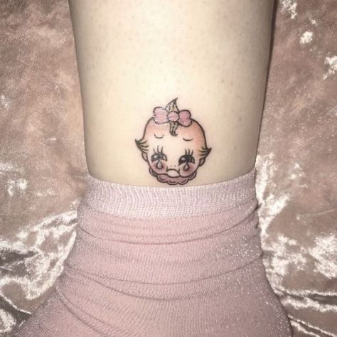 Pastel Tattoo, 12 Tattoos, Doll Tattoo, Cute Tats, Kawaii Tattoo, Baby Tattoos, Aesthetic Tattoo, Dream Tattoos, Skin Art