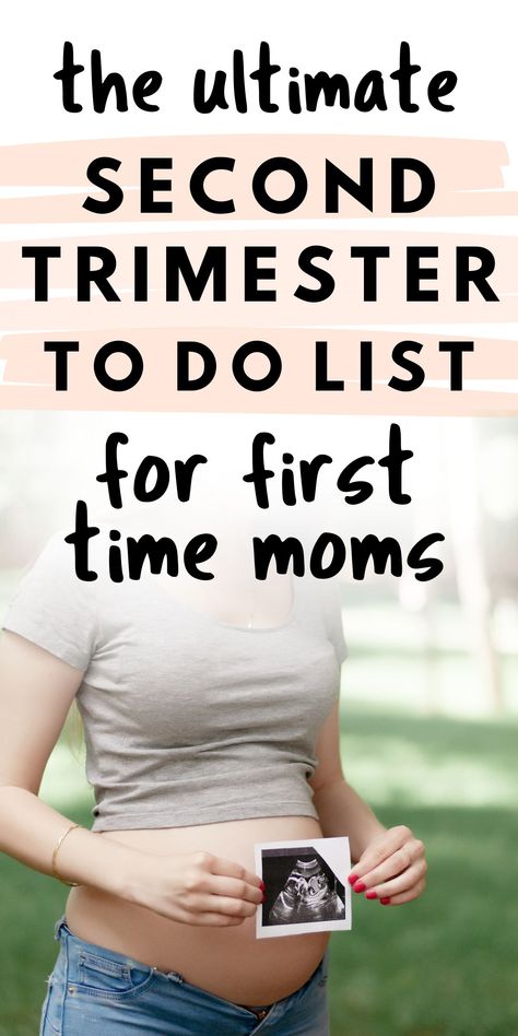 Baby Preparation Checklist, Trimester To Do List, Trimester Checklist, Pregnancy Help, Pregnancy Checklist, Getting Ready For Baby, Baby Life Hacks, Baby Planning, Second Trimester