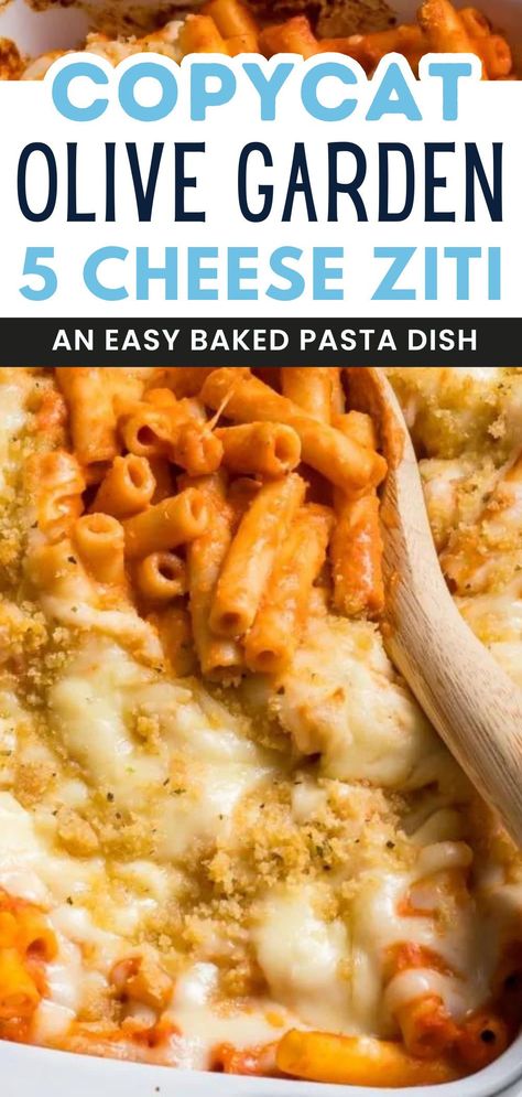 Olive Garden Ziti, Olive Garden Ziti Al Forno, Olive Garden Baked Ziti Recipe, Olive Garden Five Cheese Ziti, Five Cheese Ziti Olive Garden, Three Cheese Baked Ziti, 5 Cheese Ziti Olive Garden, Baked Ziti Without Ricotta Cheese, Olive Garden Five Cheese Ziti Al Forno Copy Cat Recipe