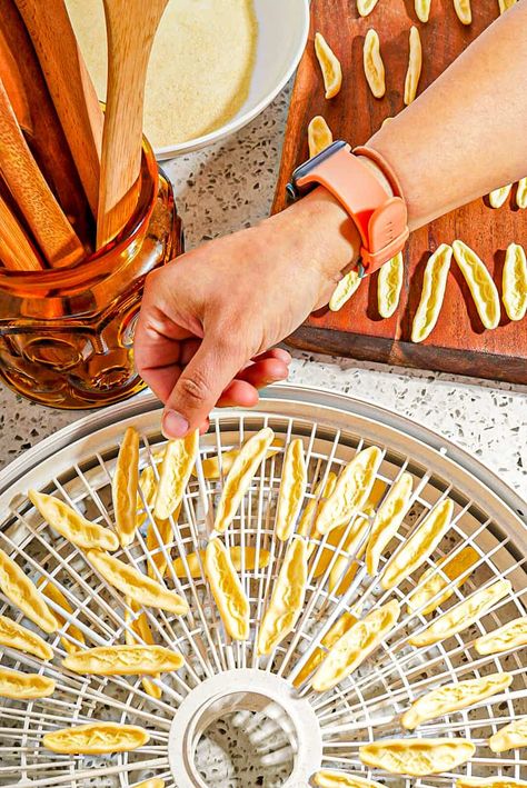 Dehydrate Homemade Pasta, Homemade Noodle Recipes Fresh Pasta, Dried Pasta Recipe, Dried Pasta, Dry Homemade Pasta, Preserving Homemade Pasta, Dehydrate Pasta, Dehydrating Homemade Pasta, Dehydrated Pasta