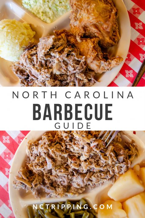 North Carolina Barbecue Guide: 20 BBQ Restaurants + History Carolina Barbecue, Nc Bbq, Carolina Bbq, Smoked Pork Shoulder, North Carolina Travel, Barbecue Restaurant, Grill Restaurant, Bbq Restaurant, Smoked Pork