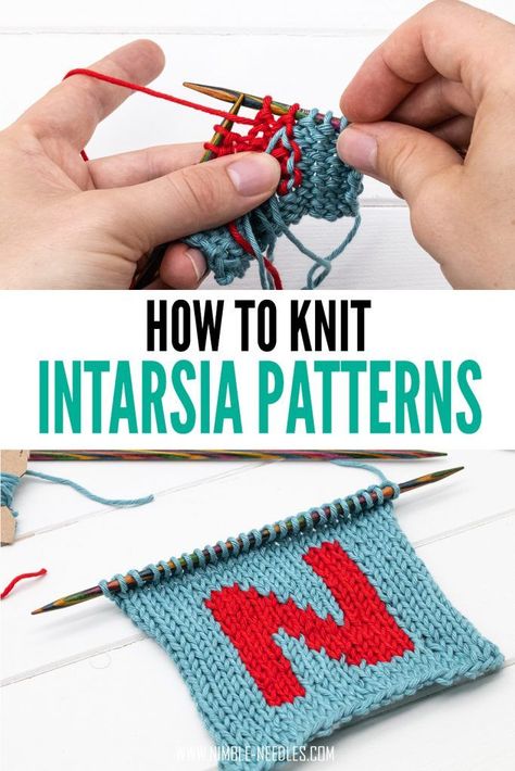 How to knit intarsia patterns for beginners. A step by step tutorial on intarsia knitting. Everything you need to know to design your own patterns with this amazing technique. It requires quite some planning, but is quite easy to knit in the end.  #knit #knitting #knittingpattern #diy Couture, Intarsia Knitting Charts, Knit Intarsia, Knitting 101, Knitting Hacks, Intarsia Knitting, Intarsia Patterns, Knitting Help, Knitting Stitches Tutorial