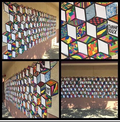 Collaborative Mural, Group Art Projects, Collaborative Art Projects, School Murals, Art Concepts, Ecole Art, Group Art, Elementary Art Projects, Math Art