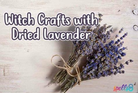 Dried Lavender Crafts, Lavender Witchcraft Uses, How To Make Incense, Dark Faerie, Dried Lavender Bunch, Lavender Incense, Crafts At Home, Lavender Uses, Lavender Crafts