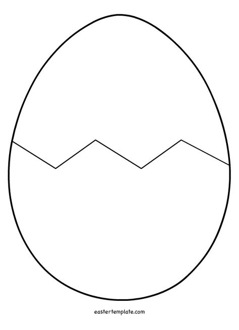 E Is For Egg Craft, Egg Pictures Image, Cracked Egg Template, E For Egg, E Is For Egg, Egg Printable, Rooster Craft, Letter E Craft, Safari Crafts