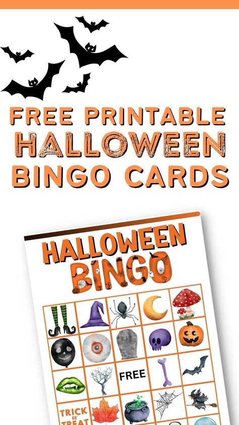 Download these printable halloween bingo cards and you have yourself a fun game for your next Halloween party!Free PDF Halloween bingo boards, Halloween calling cards, free download Halloween Bingo For Kids, Halloween Bingo Free, Bingo Printable Free, Halloween Bingo Printable, Halloween Bingo Game, Halloween Bingo Cards, Halloween Activities Preschool, Free Bingo Cards, Bingo For Kids