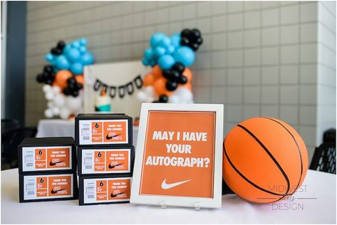 Basketball Themed Birthday Party, Basketball Theme Birthday, Themed Birthday Party Ideas, Basketball Theme Party, Basketball Birthday Parties, Boys First Birthday Party Ideas, Ball Birthday Parties, Basketball Theme, Basketball Birthday