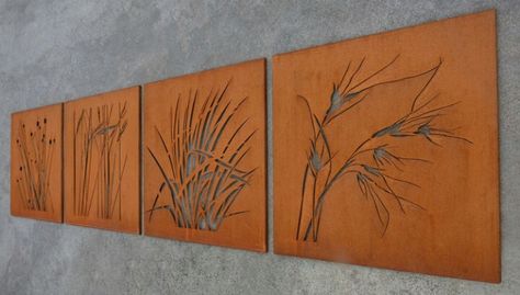 cutout.com.au Australian grass series Australian Grasses, Laser Cut Projects, Laser Cut Screens, Cnc Design, Laser Cut Metal, Decorative Screens, Corten Steel, Lasercut Design, Fence Design