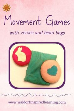 Movement games are a big part of Waldorf homeschooling: clapping, bean bag games, rhythmic stepping or marching, and hand movements to nursery rhymes are all fun and engaging ways of bringing movement into our homes. See this post for instructions on how to make and use bean bags along with verses in your homeschool. Kids Movement Activities, Waldorf Preschool, Waldorf Homeschooling, Waldorf Kindergarten, Waldorf Teaching, Bean Bag Games, Hand Movements, Games For Children, Waldorf Homeschool