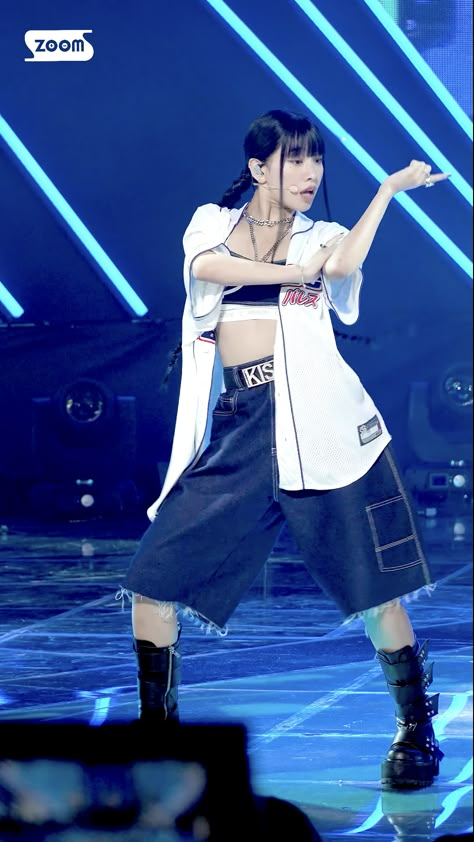 Natty Sugarcoat Outfit, Kpop Shorts Outfit, Kiss Of Life Shhh Outfit, Kiss Of Life Outfit Inspired, Kiss Of Life Outfits Stage, Pop Dance Outfits, Natty Kiss Of Life Outfit, Kiss Of Life Stage Outfits, Natty Sugarcoat