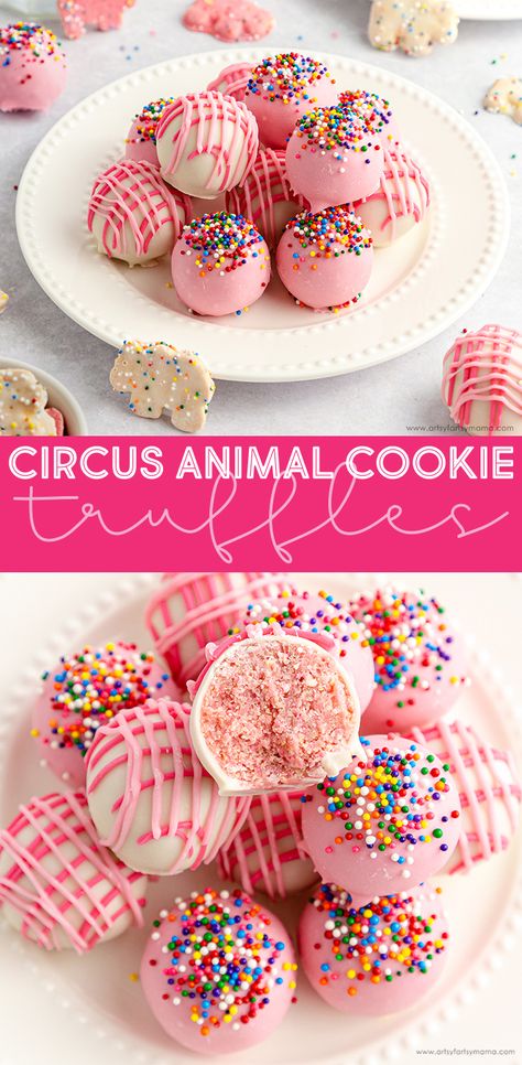 Circus Cookie Cake, Carnival Dessert Ideas, Animal Themed Treats, Circus Animal Cookie Cheesecake, Fair Dessert Ideas, Circus Animal Cookies Recipes, No Bake Bake Sale Treats, Easy Bakesale Treats Bake Sale, Cookies Flavors Ideas