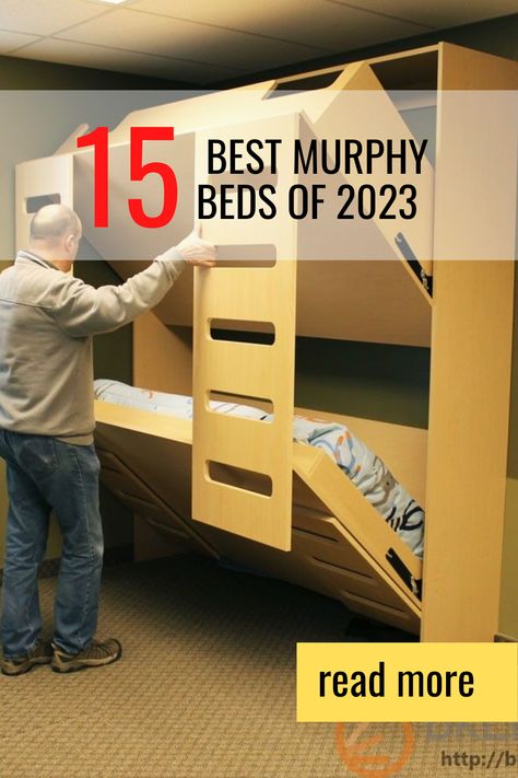 Bunk Beds For Girls Room, Murphy Bunk Beds, Bunk Beds For Boys Room, Beautiful Bed Designs, Bunk Beds Boys, Best Murphy Bed, Bunk Bed Plans, Modern Bunk Beds, Modern Murphy Beds