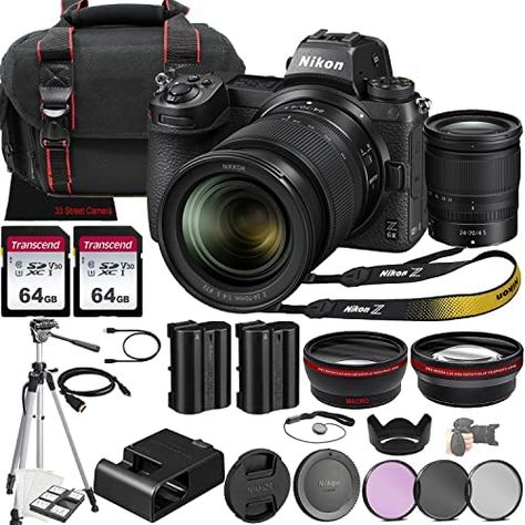 Nikon Z6 II Mirrorless Camera w/NIKKOR Z 24-70mm f/4 S Lens + 128GB Memory + Case + Tripod + 3 Piece Filter Kit + More (30pc Bundle) Check more at https://us.productsoffer.in/nikon-z6-ii-mirrorless-camera-w-nikkor-z-24-70mm-f-4-s-lens-128gb-memory-case-tripod-3-piece-filter-kit-more-30pc-bundle/ Nikon Z6 Ii, Memory Case, Nikon Z6, Mirrorless Camera, Tripod, Nikon, Cameras, 3 Piece, Filter