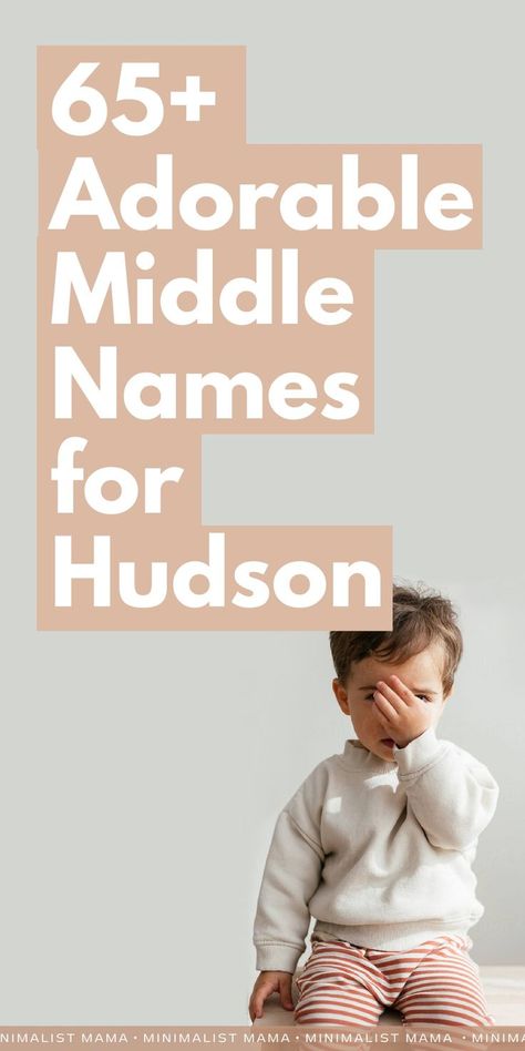 Looking for the *perfect* middle names for Hudson? *This* is the ultimate list of totally unique middle names that go with Hudson - these are the Hudson middle names you’re looking for! And yes - these really are the best baby boy middle names out there! (aka boy middle names unique, middle names for boys) M Boy Names, Boy Middle Names Unique, Middle Names For Boys, Baby Boy Middle Names, Baby Middle Names, Cute Middle Names, Unique Middle Names, Cool Middle Names, Boy Middle Names