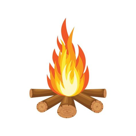 Cartoon fire flames, bonfire, campfire isolated on background. Vector flat design Cartoon Fire, Fire Vector, Interior Murals, Cartoon Trees, Fire Flames, Photo Frame Wallpaper, Diwali Images, Framed Wallpaper, 3d Painting