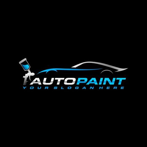 Pixel Logo, Speed Logo, Car Spray Paint, Automotive Detailing, Car Logo Design, Automotive Logo Design, Painting Logo, Adobe Illustrator Design, Luxury Business Cards