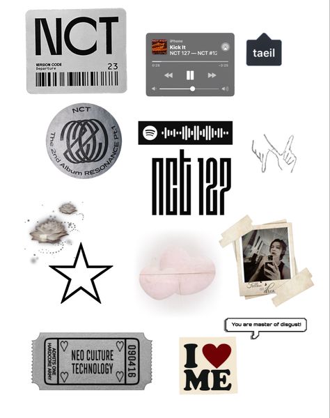 nct127 printables stickers Printables Stickers, Stick Drawings, Kpop Phone Cases, Laptop Decoration, Iphone Case Stickers, Writing Therapy, Wallpaper Stickers, Phone Stickers, Diy Phone