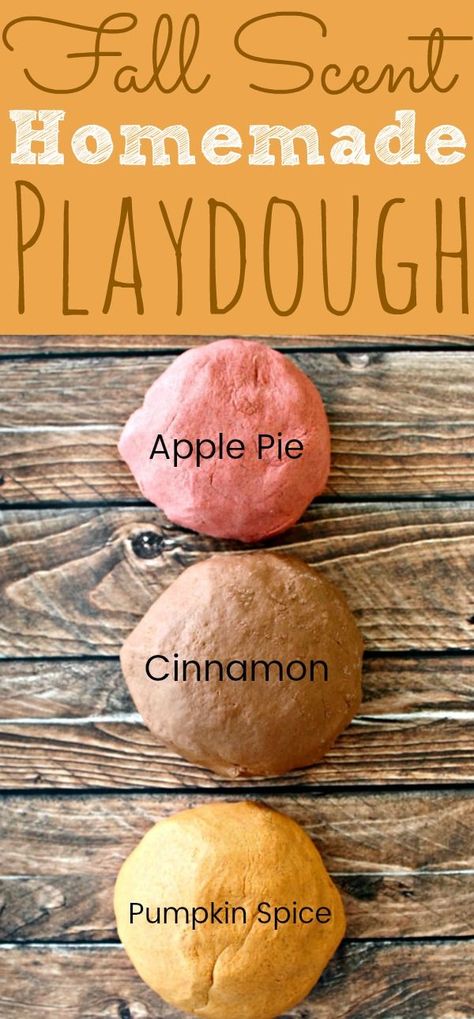 Fall Scented Playdough, Pumpkin Spice Playdough, Scented Playdough Recipe, Fall Playdough, Make Your Own Playdough, Scented Playdough, Art Recipes, Craft Recipes, Mommy Hacks