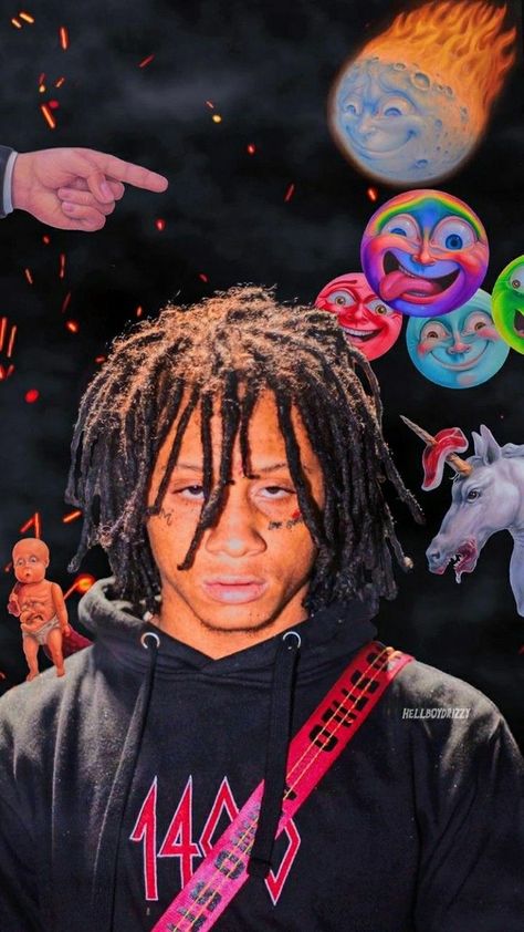 Trippie Redd Wallpaper Explore more American Rapper, Michael Lamar White II, Professionally, Singer, Trippie Redd wallpaper. https://www.whatspaper.com/trippie-redd-wallpaper-25/ Trippie Red Wallpaper Iphone, Trippie Wallpapers, Trippy Red Wallpaper, Trippie Red Wallpaper, Trap Wallpaper, Wallpaper Trippy, Trippy Red, Trippie Red, Rapper Wallpaper