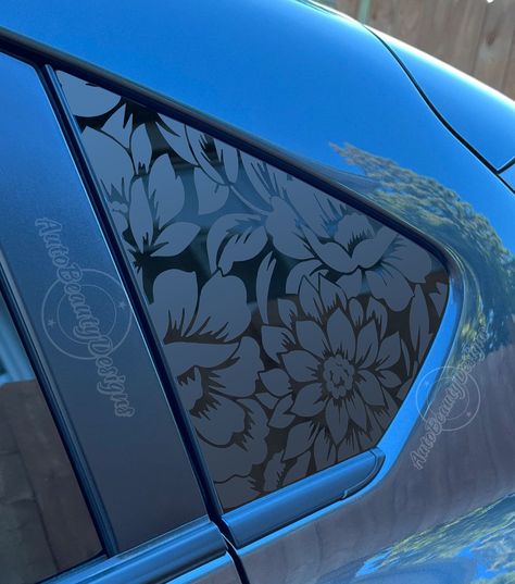 Fits 2018-2023 Subaru CrossTrek  Rear Side Windows Floral Flowers Pattern Decal Sticker -  #CrossTrek #Decal #Fits #Floral #Flowers #Pattern #Rear #Side #sticker #Subaru #Windows Subaru Decals Vinyls, Exterior Car Decorations, Car Vinyl Ideas, Pretty Car Accessories, Car Exterior Decorations, Aesthetic Car Interior Decor, Diy Car Interior Makeover, Cute Car Mods, Cute Cars For Teens