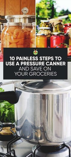 10 Painless Steps to Use a Pressure Canner and Save On Your Groceries Water Bath Canning Recipes, Beans Potatoes, Can Food, Easy Canning, Pressure Canning Recipes, Canning 101, Low Acid Recipes, Canning Fruit, Home Canning Recipes