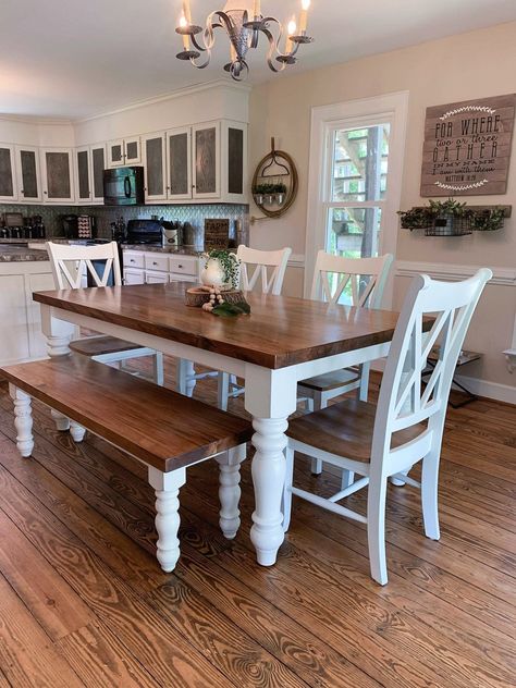 Farm table dining room