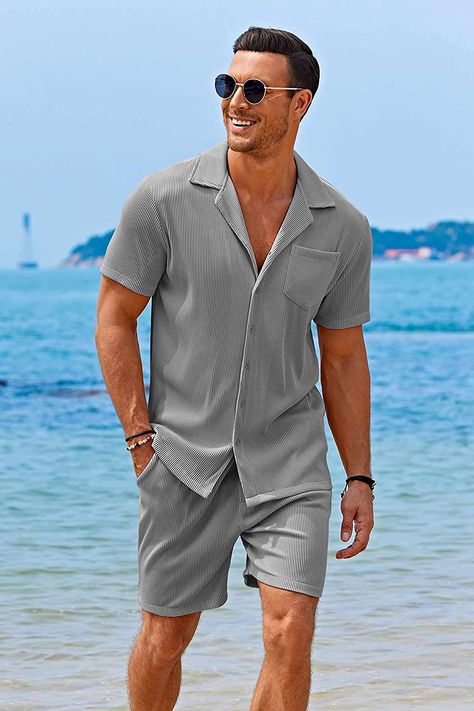 Italian Summer Outfits Men, Fashion Beach Outfits, Mens Beach Outfits, Mens Vacation Outfits, Summer Outfits Men Beach, Mens Outfits Streetwear, Summer Fits Men, Vacation Outfits Men, Beach Outfit Men