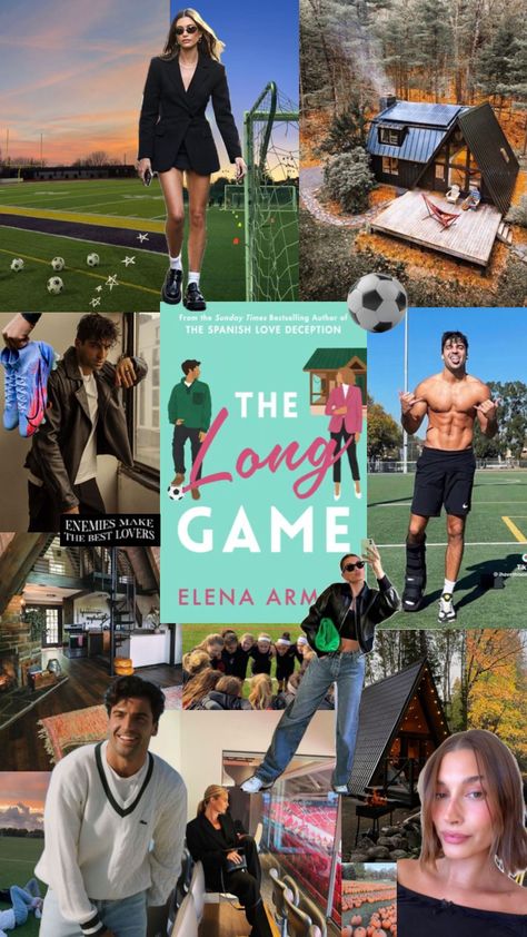 Sports Romance Books, The Long Game, Romcom Books, Game Aesthetic, Book Reading Journal, Good Romance Books, Collage Book, Unread Books, Book People