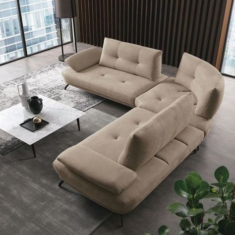 Maxdivani Sofa, Sofa Mechanism, Tv Room Sofa, Sitting Ideas, Corner Lounge, Small Bedroom Remodel, Metal Sofa, Unique Sofas, X Stitch