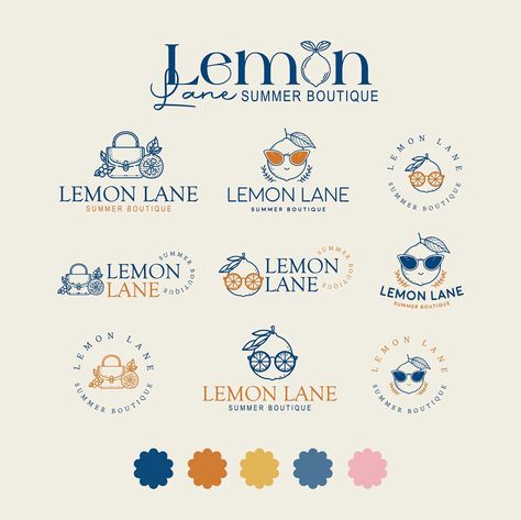 Introducing the Lemon Lane 🌻🍋👗It’s a Summer Boutique P/1 - lot of logo design variations with, - primary logo / secondary logo/ brand mark (About) - Step into a slice of summer with our sun-kissed collection of fashion and accessries, perfect for brightening your wardrobe! Lacey is seeking a vibrant, engaging branding for her new shop! - @thebriefdiary @pixelinpink @designbyrim.studio - #thebriefdiary #tbdlemonlane #PostSaturnusCreativity #SocialMediaCreativity #DigitalMarketing #Brand... Primary Logo Design, Secondary Logo Design, Pilates Logo, Lemon Logo, Free Business Logo, Logo Design Inspiration Vintage, Logo Design Examples, Of Logo Design, Boutique Logo Design