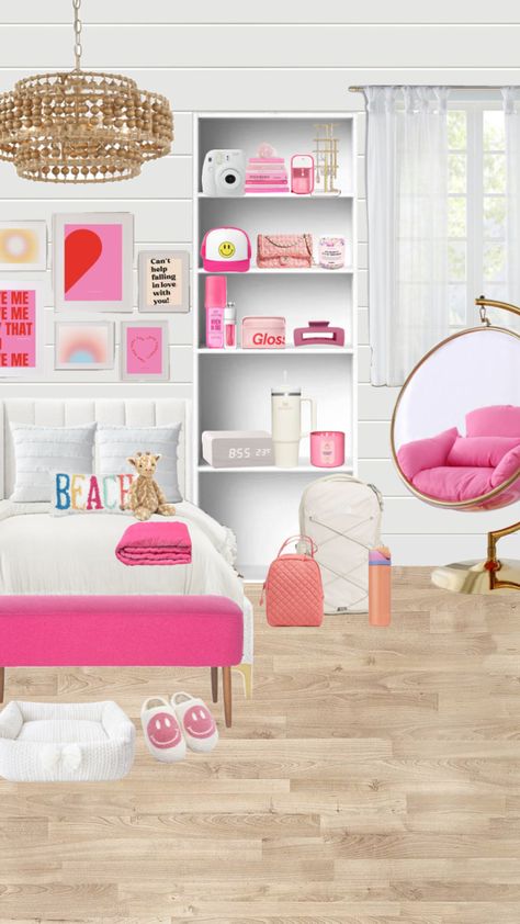 PREPPY ROOM!💗💗💗 #pink #preppy #roominspo #room #slay #bedroom Preppy Bed Set, Pink Preppy Bedding, Preppy Girl Room Ideas, Slay Bedroom, Preppy Girl Bedroom, Preppy Room Makeover, Boho Preppy Bedroom, Preppy Girl Room, Teen Girl Bedrooms Aesthetic