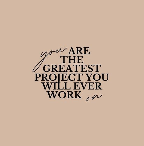 YOU ARE THE GREATEST PROJECT YOU WILL EVER WORK ON . . . . . . . . #affirmations #positivity #inspiration #inspirationalquotes… | Instagram You Are The Greatest Project You Will, Be An Example Quotes, Project 2025, You Are The Greatest, Soothing Quotes, January 1, Self Development, Work On, Affirmations