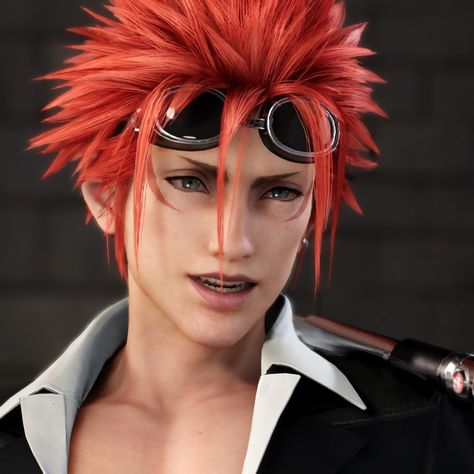 Final Fantasy, Red Hair, Reno, Red, Hair