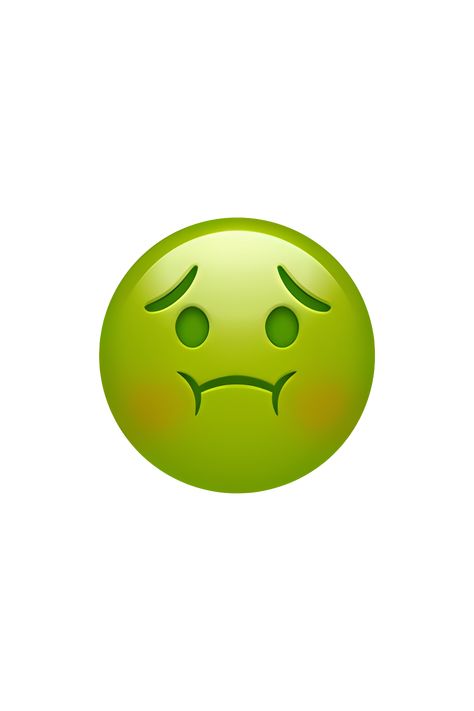 The 🤢 Nauseated Face emoji depicts a yellow face with a greenish tint, furrowed eyebrows, and a frown. The eyes are closed and the mouth is open, as if the person is about to vomit. There are also small droplets above the head, indicating sweat or sickness. Overall, the emoji conveys a feeling of extreme disgust or nausea. Sick Face, Disgusting Face, Disgusted Emoji, Pretty Emojis, Vomit Emoji, Sick Emoji, Apple Emojis, Disgusted Face, Emoji Combinations