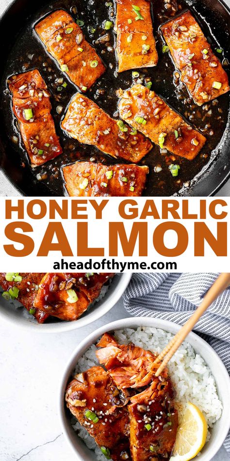 General Tso Salmon Recipes, Honey Garlic Salmon Recipes, Salmon Sauces, Honey Teriyaki Salmon, Honey Garlic Glazed Salmon, Salmon Board, Honey Salmon Recipes, Best Salmon Recipes, Salmon Sauce