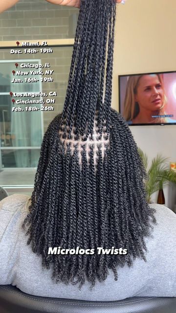 Tiny Weaving With Natural Hair, 2 Strand Twist With Extensions, Micro Locs Twist, Microtwist Extension, Micro Twist Hairstyles, Ceres Braid Hairstyles, Micro Twists Natural Hair, Mini Twists With Extensions, Natural Twist Hairstyles