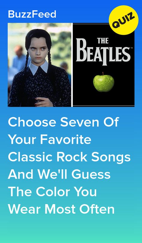 Icp Songs, Old Rock Songs, Classic Rock Aesthetic, Classic Rock Lyrics, Quizzes Disney, Old School Songs, Beatles Aesthetic, Musical Quiz, Guess The Color