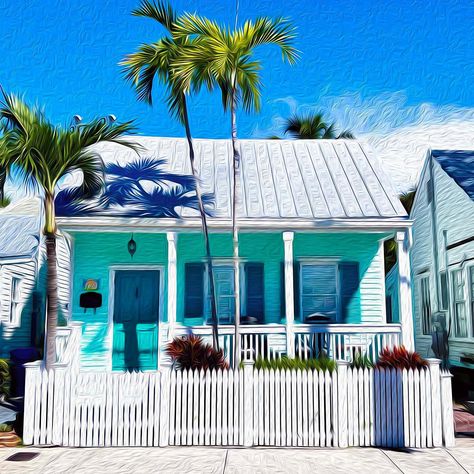 All Posts • Instagram Key West Colors, Key West Art, Florida Bungalow, Exterior Paint Color Schemes, Case Creole, Key West Cottage, Key West House, Hemingway House, Key West Beaches