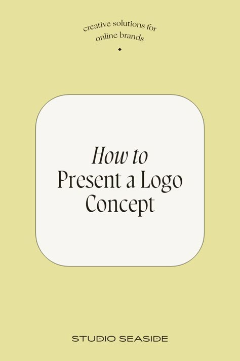 How to Present a Logo Concept Logo Design Presentation, Brand Identity Board, Graphic Design Clients, Pretty Logo, Logo Presentation, Branding Process, Brand Presentation, Logo Design Art, Identity Design Logo