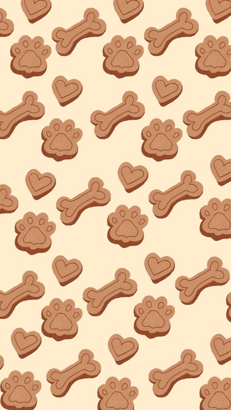 Pet love wallpaper Pet Wallpaper Aesthetic, Dog Treats Illustration, Cartoon Dogs Wallpaper, Dog Treat Drawing, Dog Paw Print Wallpaper, Dog Background Wallpapers, Cartoon Dog Wallpaper, Dog Pattern Wallpaper, Dog Wallpaper Aesthetic