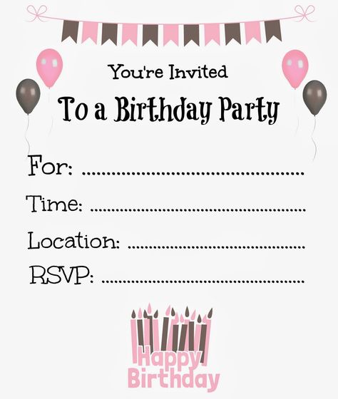 It's a Princess Thing: Free Printable Birthday Invitations For Kids Ideas For Birthday Invitations, An Invitation To Birthday, Invite Birthday Card, Cute Birthday Invitations Template, Birthday Invation Card Ideas, Invitation To Birthday Party, Birthday Invitations Card Ideas, Birthday Invite Card Ideas, How To Make Birthday Invitation Card