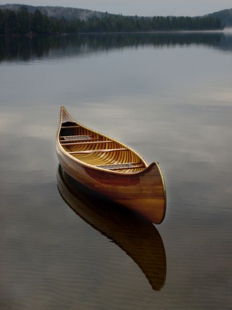 Classic Wood - Langford Canoe - Let the Journey Begin Canoe Aesthetic, Mossy Cottage, Canadian Canoe, Eastern White Cedar, Wood Canoe, Wooden Canoe, Hand Made Wood, White Cedar, Canadian History