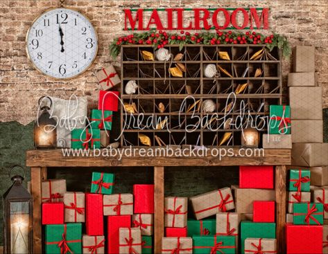 Santa’s Elves Workshop, Santa’s Post Office, Santa Toy Shop, Santa’s Workshop Design, Santa Toy Shop Decorations, Santas Toy Factory, Santa Workshop Decorations Diy, Santa’s Workshop Theme, Office Desk Christmas Decor