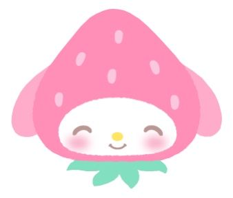 Sanrio Png, My Melody Cute, Strawberry Kawaii, Anime Alien, Strawberry Drawing, Strawberry Png, Carrd Png, Sanrio Pink, Artist Alley