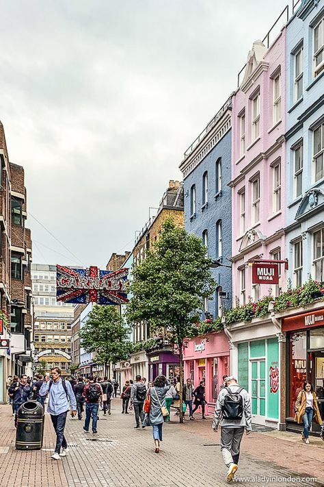 Carnaby Street in Soho is great. This guide to the best places in Soho, London will show you the best things to do in Soho. From Soho, London nightlife to Carnaby Street and Liberty London, it has it all. #london #soho London Carnaby Street, Best London Neighborhoods, London Neighborhood Aesthetic, Soho London Nightlife, Soho London Aesthetic, London Shopping Aesthetic, London Shopping Street, London Summer Aesthetic, Soho London Restaurant