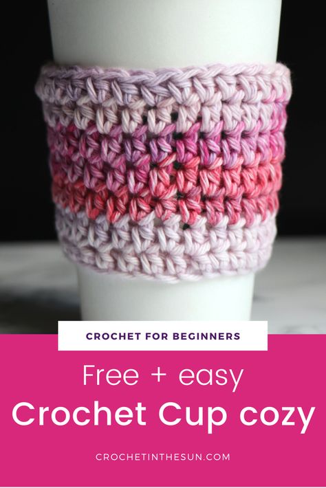 Crochet Coffee Cup Cozy, Crochet Coffee Cup, Coffee Cozy Pattern, Cup Cozy Crochet Pattern, Corner To Corner Crochet Pattern, Cup Cozy Pattern, Crochet Mug, Crochet Mug Cozy, Crochet Coffee Cozy