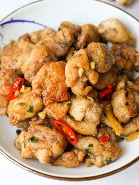 Salt Pepper Chicken, Christie At Home Recipes, Salt And Pepper Fried Chicken, Chinese Salt And Pepper Chicken, Chinese Salt And Pepper Chips, Salt And Pepper Shrimp Chinese, Salt And Pepper Prawns Chinese, Salt And Pepper Chips, Chicken And Chips